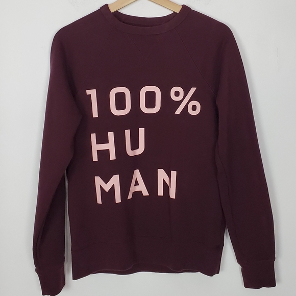 Everlane Sweaters - Everlane 100% Human Maroon Crew Neck Sweatshirt